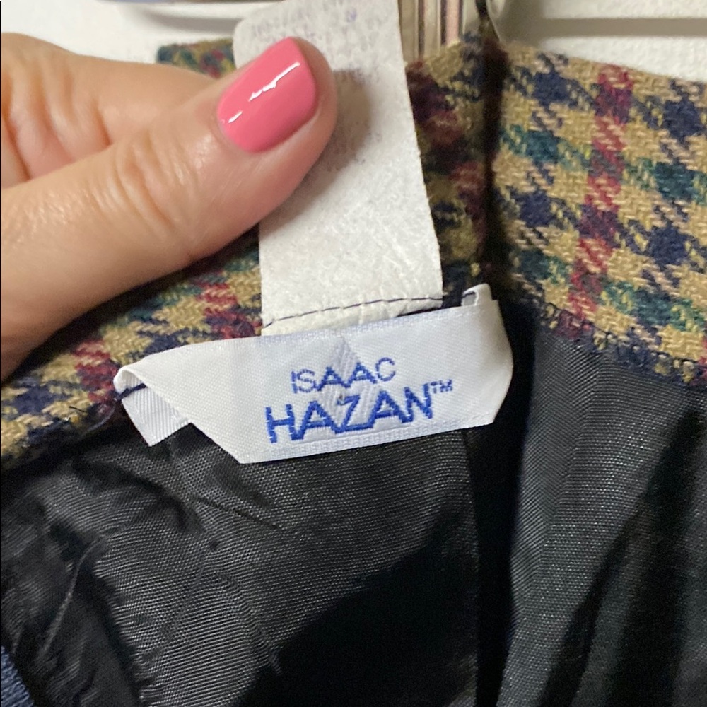 ISAAC HAZAN Vintage Wool Blend Midi Pencil Skirt - Picture 7 of 11